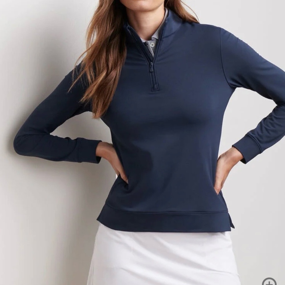 Peter Millar Womens Crown Sport Long Sleeve in Navy